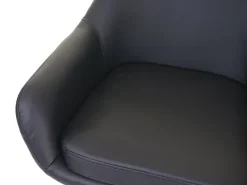 PROREGAL 2er-Set Barhocker Oslo mit Lehne Sitzhöhe 79cm Kunstleder Schwarz Barstuhl Tresenhocker