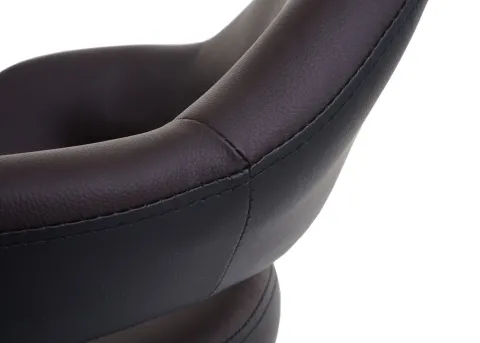 PROREGAL 2er-Set Barhocker stylisch Sitzhöhe 61-81cm mit Lehne Kunstleder Braun-Schwarz Barstuhl Tresenhocker Drehhocker