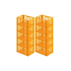 PROREGAL Eurobehälter Bäcker- und Konditorenkasten HxBxT 34,9 x 40 x 60 70 Liter Gelb-Orange Brötchenkiste Sstapelbare Bäckerkiste