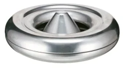 PROREGAL Feuerlöschender Tischaschenbecher Aus AlumInium HxØ 6 x 25 cm Silber