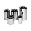 PROREGAL Feuersicherer Papierkorb 80 Liter HxBxT 56 x 46,5 x 46,5 cm Edelstahl Silber