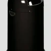 PROREGAL Klassischer Abfallsammler Mit Einwurfklappe Inneneinsatz 33 Liter HxBxT 69 x 42,5 x 42,5 cm Verzinkter Stahl Schwarz