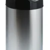 PROREGAL Klassischer Abfallbehälter Mit Pushdeckel 40 Liter HxBxT 67 x 31 x 31 cm Metall Edelstahl