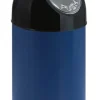 PROREGAL Klassischer Abfallbehälter Mit Pushdeckel und Inneneimer 40 Liter HxBxT 67 x 31 x 31 cm Metall Blau