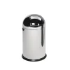 PROREGAL Klassischer Abfallsammler Mit Einwurfklappe Inneneinsatz 22 Liter HxBxT 64 x 40 x 40 cm Edelstahl Silber