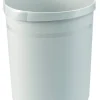 PROREGAL Klassischer Runder Papierkorb Aus Kunststoff 18 Liter HxØ 35 x 31,2 cm Grau