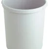PROREGAL Klassischer Runder Papierkorb Aus Kunststoff 30 Liter HxØ 41 x 37,5 cm Grau