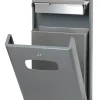 PROREGAL Kombiascher Mit Bedachung Für Den Außenberreich 32 Liter HxBxT 95 x 40 x 19 cm AlumInium Grau