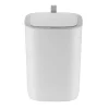 PROREGAL Moderner Quadratischer Abfalleimer Mit Smart Sensor 12 Liter HxBxT 33,7 x 35 x 25 cm Weiß