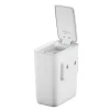 PROREGAL Moderner Quadratischer Abfalleimer Mit Smart Sensor Zur Wandmontage 8 Liter HxBxT 31 x 26 x 16,5 cm Weiß