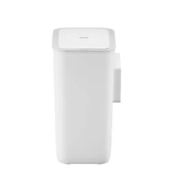 PROREGAL Moderner Quadratischer Abfalleimer Mit Smart Sensor Zur Wandmontage 8 Liter HxBxT 31 x 26 x 16,5 cm Weiß
