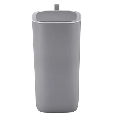 PROREGAL Moderner Quadratischer Abfalleimer Mit Smart Sensor 30 Liter HxBxT 59 x 27 x 27 cm Grau