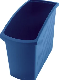 PROREGAL Rechteckiger Kunstoff Papierkorb 18 Liter HxBxT 34,5 x 19,4 x 45 cm Blau