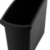 PROREGAL Rechteckiger Kunstoff Papierkorb 18 Liter HxBxT 34,5 x 19,4 x 45 cm Schwarz