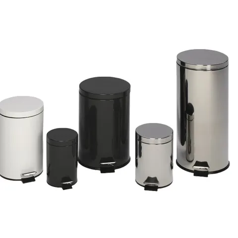 PROREGAL Robuster Tretabfallsammler Mit Fußpedal Inneneimer Mit Griff 3 Liter HxBxT 27 x 17 x 17 cm Verzinkter Stahl Anthrazit