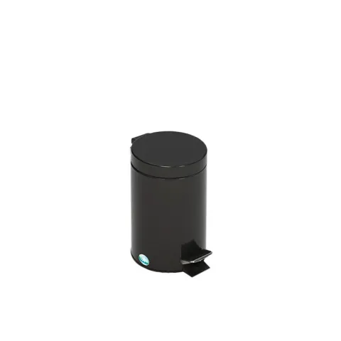 PROREGAL Robuster Tretabfallsammler Mit Fußpedal Inneneimer Mit Griff 3 Liter HxBxT 27 x 17 x 17 cm Verzinkter Stahl Anthrazit
