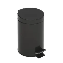PROREGAL Robuster Tretabfallsammler Mit Fußpedal Inneneimer Mit Griff 5 Liter HxBxT 28,5 x 20,5 x 20,5 cm Verzinkter Stahl Anthrazit