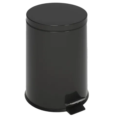 PROREGAL Robuster Tretabfallsammler Mit Fußpedal Inneneimer Mit Griff 12 Liter HxBxT 40 x 25 x 25 cm Verzinkter Stahl Anthrazit