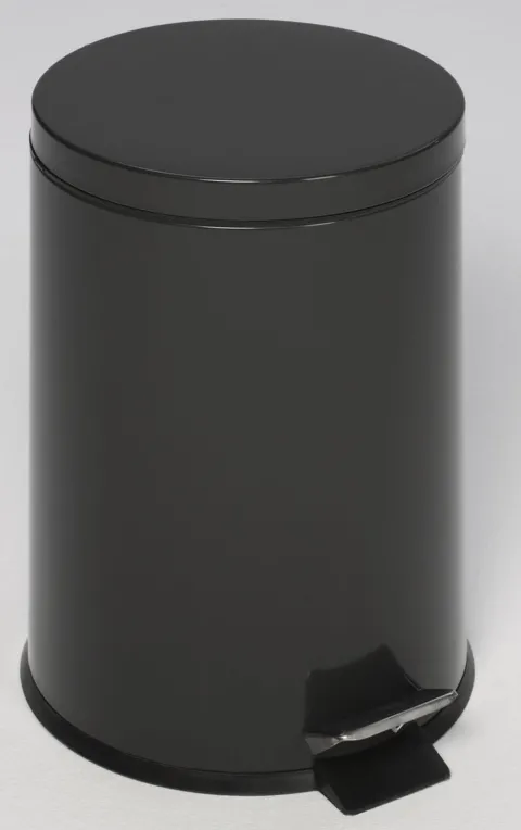 PROREGAL Robuster Tretabfallsammler Mit Fußpedal Inneneimer Mit Griff 12 Liter HxBxT 40 x 25 x 25 cm Verzinkter Stahl Anthrazit