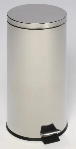 PROREGAL Robuster Tretabfallsammler Mit Fußpedal Inneneimer Mit Griff 20 Liter HxBxT 45 x 29 x 29 cm Verzinkter Stahl Anthrazit