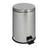 PROREGAL Robuster Tretabfallsammler Mit Fußpedal Inneneimer Mit Griff 20 Liter HxBxT 45 x 29 x 29 cm Edelstahl Silber