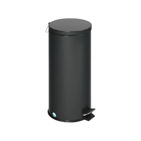 PROREGAL Robuster Tretabfallsammler Mit Fußpedal Inneneimer Mit Griff 30 Liter HxBxT 64 x 29 x 29 cm Verzinkter Stahl Anthrazit
