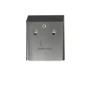 PROREGAL Rubbermaid Edelstahl Wand-Aschenbecher Mit Feuerbeständigem Inneneimer Aus Stahl HxBxT 31,8 x 25,4 x 7,6 cm Silber