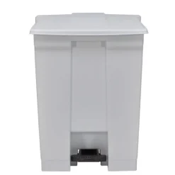 PROREGAL Rubbermaid Robuster Pedaleimer 45,4 Liter HxBxT 60 x 40 x 41,3 cm Aus Konformen Polyethylen Weiß