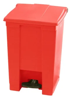 PROREGAL Rubbermaid Robuster Pedaleimer 45,4 Liter HxBxT 60 x 40 x 41,3 cm Aus Konformen Polyethylen Rot