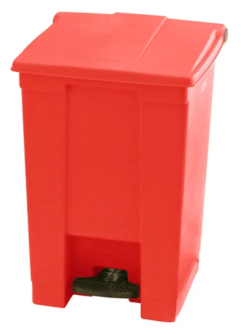 PROREGAL Rubbermaid Robuster Pedaleimer 45,4 Liter HxBxT 60 x 40 x 41,3 cm Aus Konformen Polyethylen Rot
