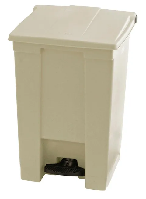 PROREGAL Rubbermaid Robuster Pedaleimer 45,4 Liter HxBxT 60 x 40 x 41,3 cm Aus Konformen Polyethylen Beige