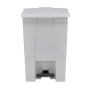 PROREGAL Rubbermaid Robuster Pedaleimer 68,1 Liter HxBxT 67,3 x 41 x 50,2 cm Aus Konformen Polyethylen Weiß