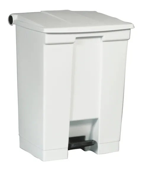 PROREGAL Rubbermaid Robuster Pedaleimer 68,1 Liter HxBxT 67,3 x 41 x 50,2 cm Aus Konformen Polyethylen Weiß