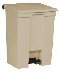 PROREGAL Rubbermaid Robuster Pedaleimer 68,1 Liter HxBxT 67,3 x 41 x 50,2 cm Aus Konformen Polyethylen Beige