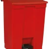 PROREGAL Rubbermaid Robuster Pedaleimer 68,1 Liter HxBxT 67,3 x 41 x 50,2 cm Aus Konformen Polyethylen Rot