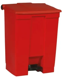 PROREGAL Rubbermaid Robuster Pedaleimer 68,1 Liter HxBxT 67,3 x 41 x 50,2 cm Aus Konformen Polyethylen Rot