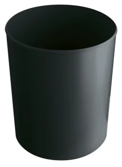 PROREGAL Runder Feuerfester Papierkorb & Abfallsammler Aus Kunststoff 20 Liter HxØ 34 x 28,3 cm Schwarz