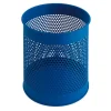 PROREGAL Runder Perforierter Papierkorb Aus Metall 15 Liter HxØ 32 x 26 cm Blau