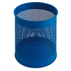 PROREGAL Runder Perforierter Papierkorb Aus Metall 15 Liter HxØ 32 x 26 cm Blau