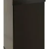 PROREGAL Selbstlöschender Eckiger Abfallsammler Aus AlumInium 55 Liter HxBxT 60 x 30 x 30 cm Schwarz