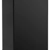 PROREGAL Selbstlöschender Eckiger Abfallsammler Aus AlumInium 110 Liter HxBxT 76,5 x 37 x 37 cm Schwarz