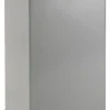 PROREGAL Selbstlöschender Eckiger Abfallsammler Aus AlumInium 110 Liter HxBxT 76,5 x 37 x 37 cm Alu Grau& Kopfteil Schwarz