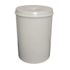 PROREGAL Selbstlöschender Papierkorb & Abfallsammler Aus Metall 30 Liter HxØ 47 x 33,5 cm Grau
