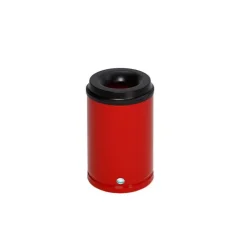 PROREGAL Selbstlöschender Papierkorb 15 Liter HxBxT 37 x 25 x 25 cm Verzinkter Stahl Rot