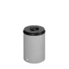 PROREGAL Selbstlöschender Papierkorb 50 Liter HxBxT 53 x 37 x 37 cm Verzinkter Stahl Silber