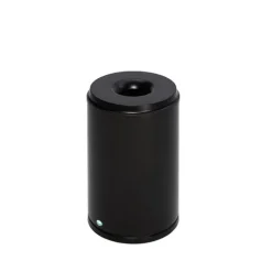 PROREGAL Selbstlöschender Papierkorb 50 Liter HxBxT 53 x 37 x 37 cm Verzinkter Stahl Schwarz