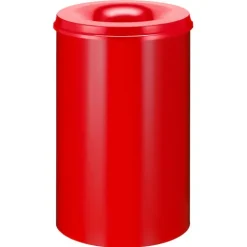 PROREGAL Selbstlöschender Papierkorb & Abfallsammler Aus Metall 110 Liter HxØ 72 x 47 cm Rot