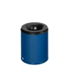 PROREGAL Selbstlöschender Papierkorb 80 Liter HxBxT 56 x 46,5 x 46,5 cm Verzinkter Stahl Blau