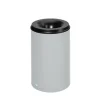 PROREGAL Selbstlöschender Papierkorb 110 Liter HxBxT 75 x 46,5 x 46,5 cm Verzinkter Stahl Grau