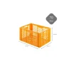 PROREGAL SparSet 10 x Eurobehälter Bäcker- und Konditorenkasten HxBxT 34,9 x 40 x 60 70 Liter Gelb-Orange Brötchenkiste Sstapelbare Bäckerkiste